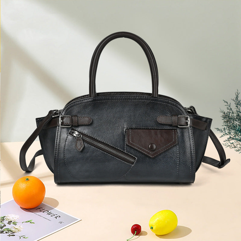 Retro Handmade Cowhide Leather Women's Bag