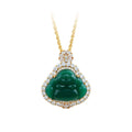 Maitreya Buddha Diamond Clavicle Chain All-match Pendant