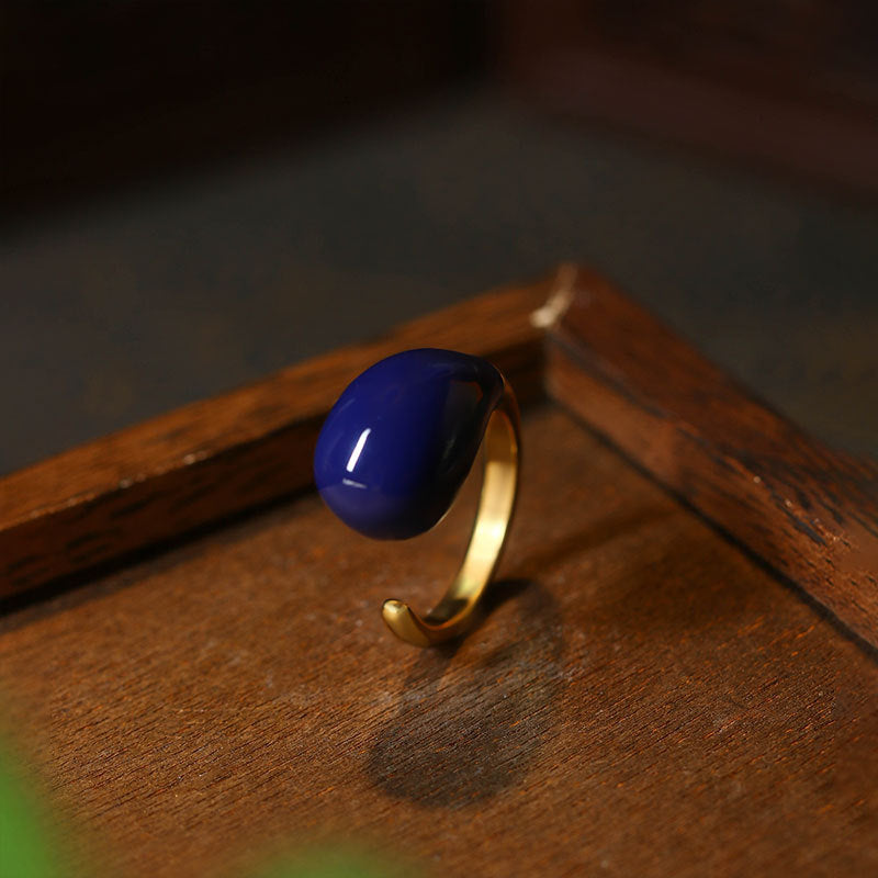 Drop-shaped Open Ring for Women - Niche Design, Light Luxury