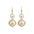 Shi Jia Pearl Texture Elegant Internet Red Niche High-end Hong Kong Style Earrings for Women