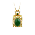 Imitation Jade Necklace Pendant, High-Sense Design for Men and Women