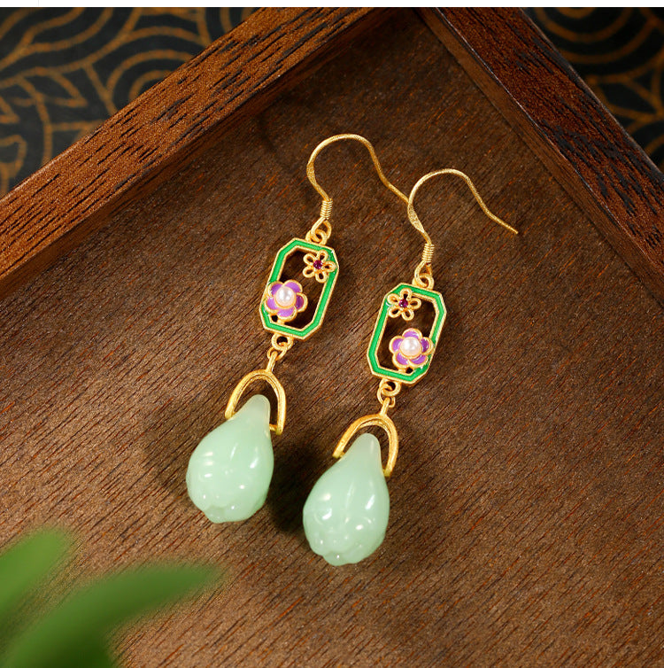 Ancient Gold-plated Magnolia Cheongsam Horse-Faced Skirt Accessories