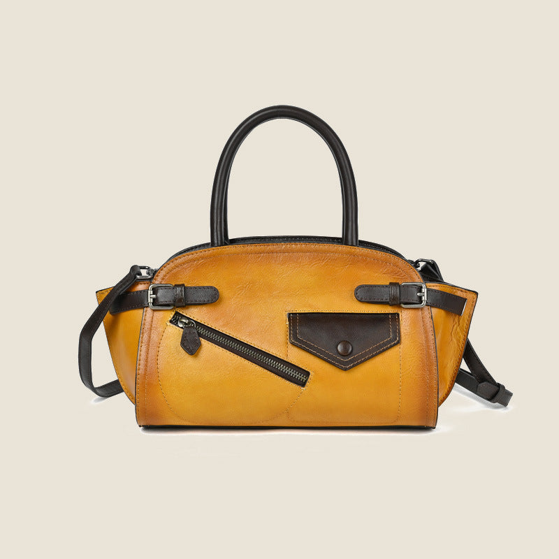 Retro Handmade Cowhide Leather Women's Bag