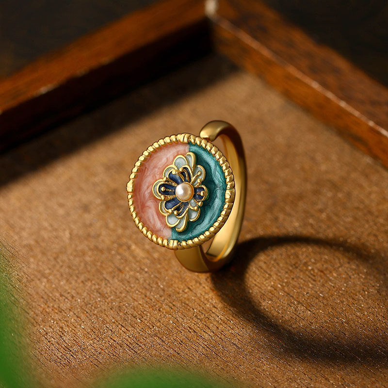 Middle ancient vintage retro niche index finger ring, simple Joker jewelry