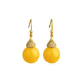 Imitation Beeswax Earrings Niche Design Summer Earrings