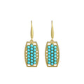 Original Design Real Gold Electroplating Imitation Turquoise Women's Earrings