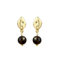 Maillard Style French Vintage Women's Asymmetric Natural Tiger's Eye Earrings