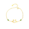 Yulong Nafu Female Cute Dragon Imitation Hetian Jade Bracelet Accessories Gift