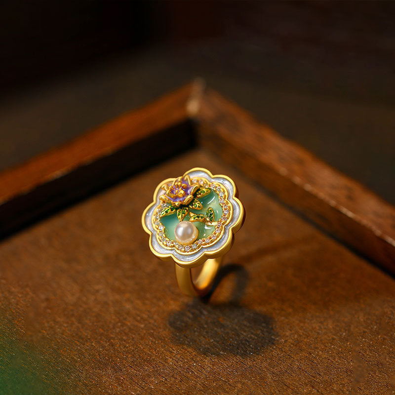 Monet Garden Niche Women's Adjustable Ring