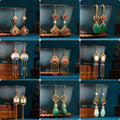 National Tide Retro Enamel Niche Earrings - High-end Summer Jewelry for Wholesale