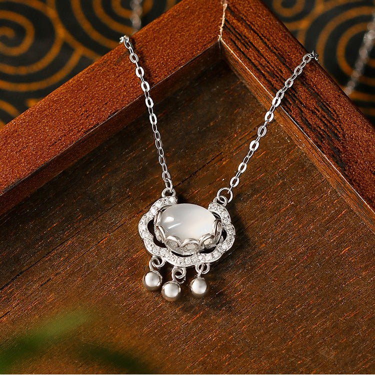 Antique Transfer Longlife Lock Necklace for Women