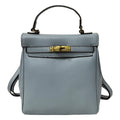 Ladies Leather Backpack - Multi-purpose, Fashion Casual, Litchi Grain Top Layer