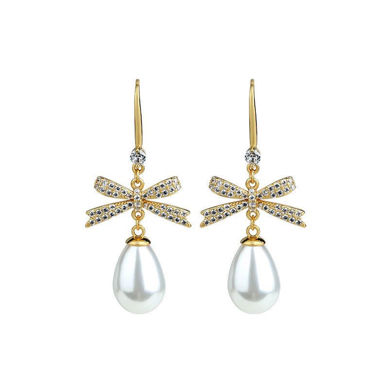 Pearl Earrings, Women's Unique Elegant, Light Luxury Niche Design