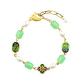Glazed Beaded & Pearl Bracelet Wholesale