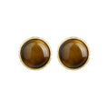925 Silver Tiger's Eye Earrings for Women, Distinctive and All-match