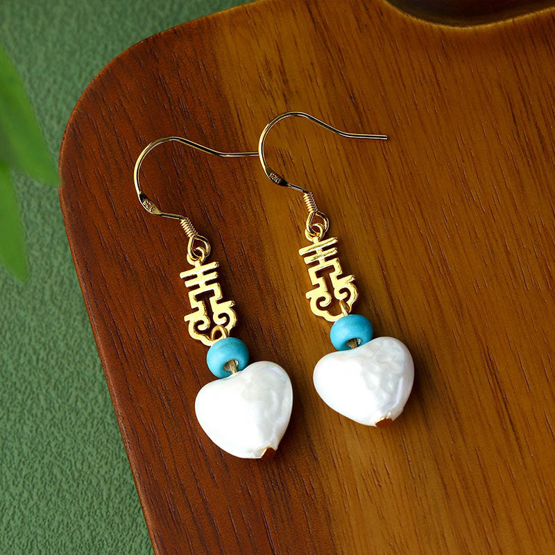 Women's Imitation Baroque Pearl Handmade All-match Earrings