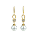 French Retro Pearl & Diamond Women's Earrings - High-end, Elegant & Sweet