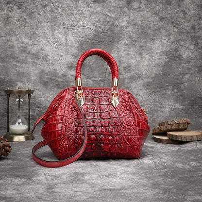 Retro Leather Shoulder Bag, Multi-functional Large-capacity Women's Color Bag