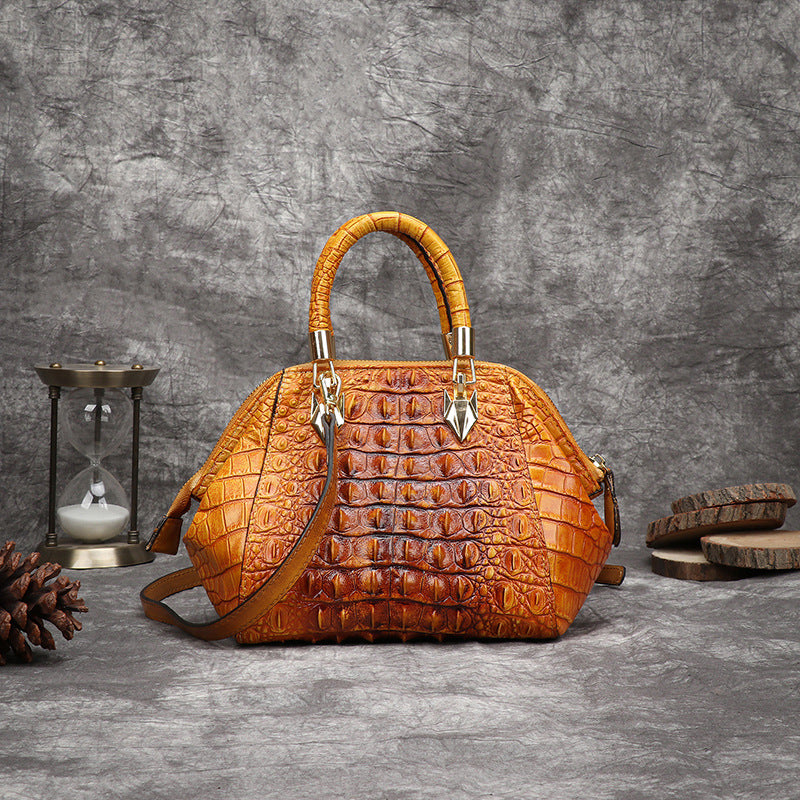 Retro Leather Shoulder Bag, Multi-functional Large-capacity Women's Color Bag