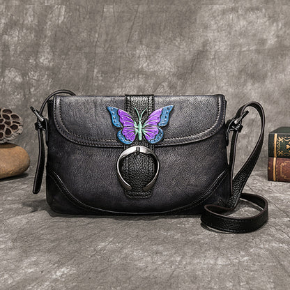 Cargo First Layer Cowhide Vegetable Tanned Leather Women's Shoulder Bag