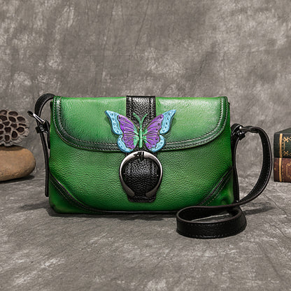 Cargo First Layer Cowhide Vegetable Tanned Leather Women's Shoulder Bag