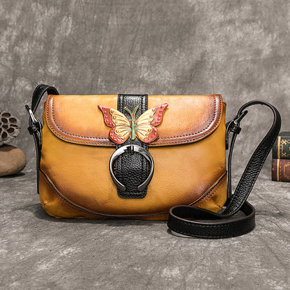 Cargo First Layer Cowhide Vegetable Tanned Leather Women's Shoulder Bag