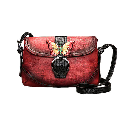 Cargo First Layer Cowhide Vegetable Tanned Leather Women's Shoulder Bag