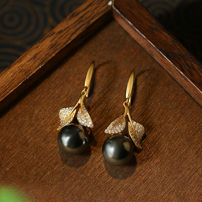 Light Luxury High-end Shijia Pearl All-match Elegant Earrings