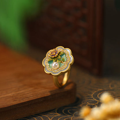 Monet Garden Niche Women's Adjustable Ring