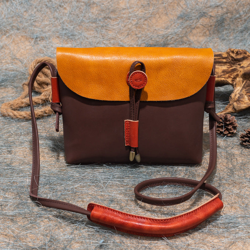 First layer cowhide women's shoulder bag, large capacity, all-match