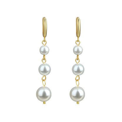 South Korea Dongdaemun Pearl Earrings - Fashionable & All-match