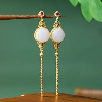925 Silver Tassel Flower Earrings Wholesale