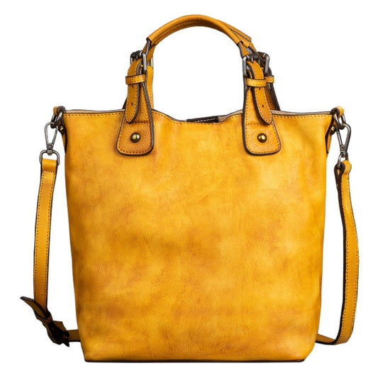 Vegetable Tanned Leather Vintage Multifunctional Shoulder Bag