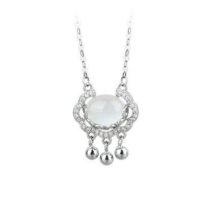 Antique Transfer Longlife Lock Necklace for Women