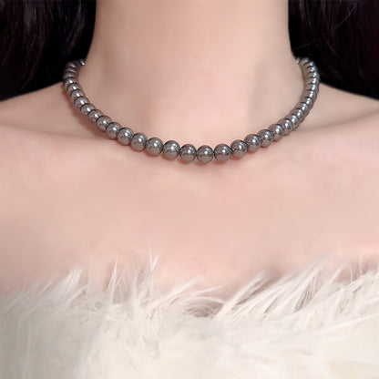 Shijia Pearl Necklace, French Style Clavicle Chain, Retro Niche Design