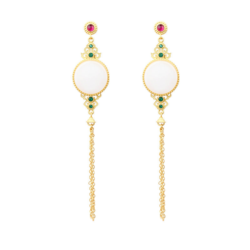 925 Silver Tassel Flower Earrings Wholesale