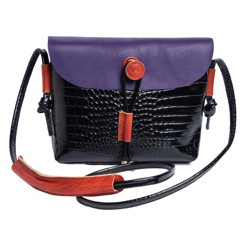First layer cowhide women's shoulder bag, large capacity, all-match