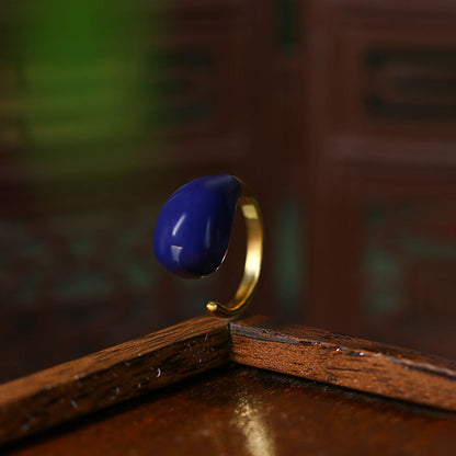 Drop-shaped Open Ring for Women - Niche Design, Light Luxury