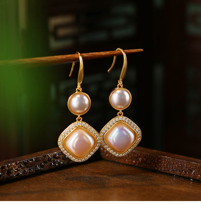 French Retro Pearl Earrings for Women - Elegant and Sweet