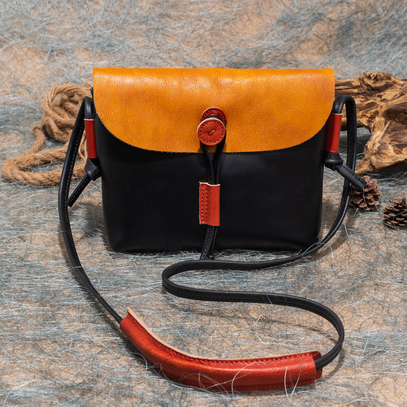First layer cowhide women's shoulder bag, large capacity, all-match
