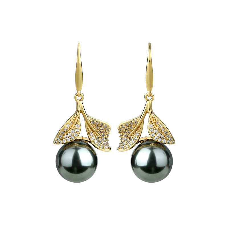 Light Luxury High-end Shijia Pearl All-match Elegant Earrings