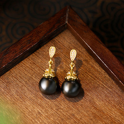 Light Luxury Crystal Pearl Ear Studs, Niche Design, Fashion Elegant, All-match