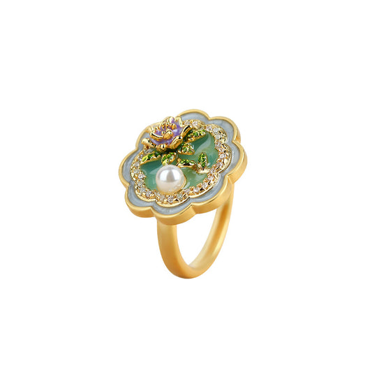 Monet Garden Niche Women's Adjustable Ring