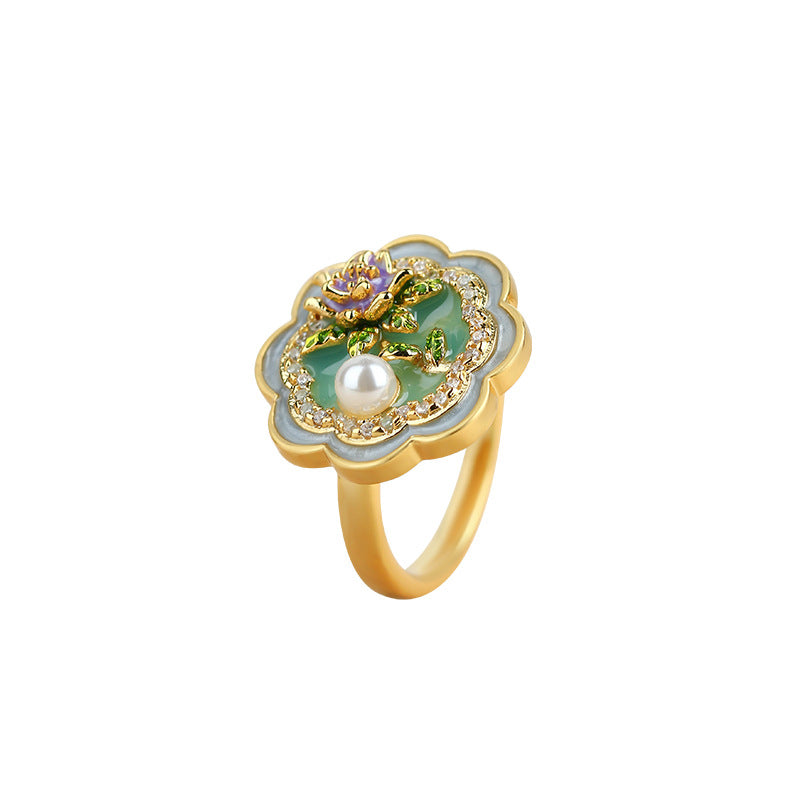 Monet Garden Niche Women's Adjustable Ring