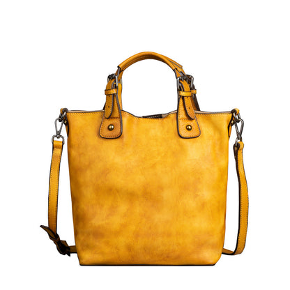 Vegetable Tanned Leather Vintage Multifunctional Shoulder Bag