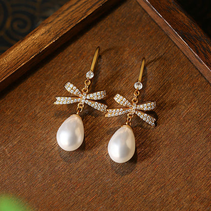 Pearl Earrings, Women's Unique Elegant, Light Luxury Niche Design