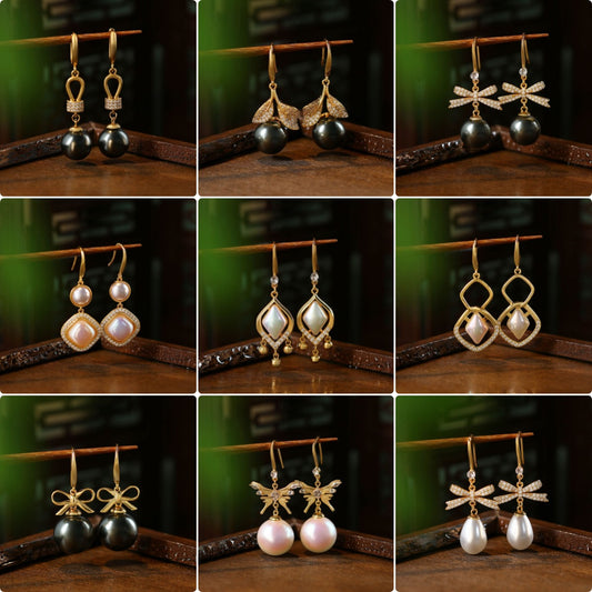French Retro Pearl Earrings for Women - Elegant and Sweet