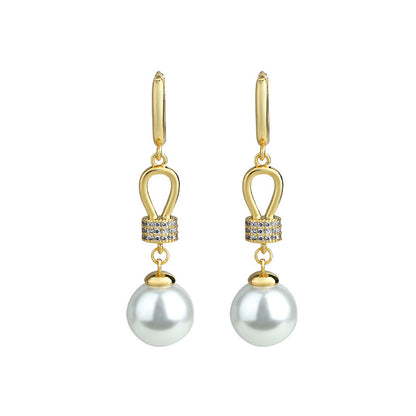 French Retro Pearl Earrings for Women - Elegant and Sweet