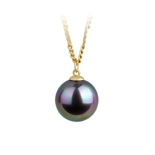 Vintage French Style Purple Pearl Women's Niche Design Bead Clavicle Chain