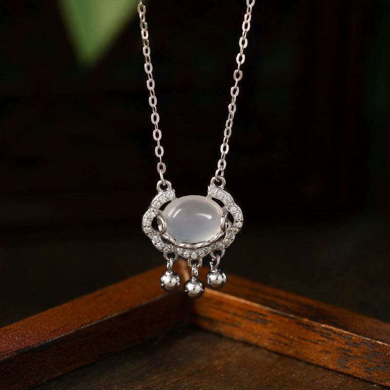 Antique Transfer Longlife Lock Necklace for Women